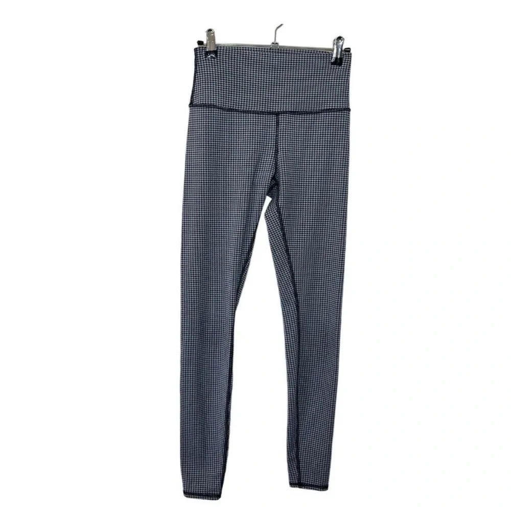 Alo Yoga High Waist Micro Houndstooth Jacquard Leggings  Womens Size Small